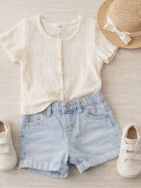 Zara Kids Cream Button-Up Shirt